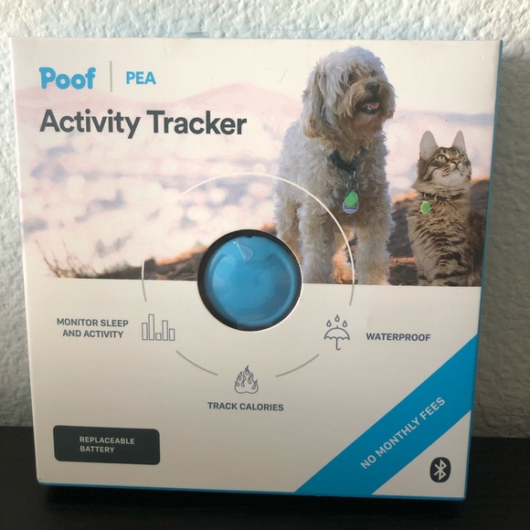 Poof Blue Pet Activity Travker+Collar(S) - Picture 2 of 3